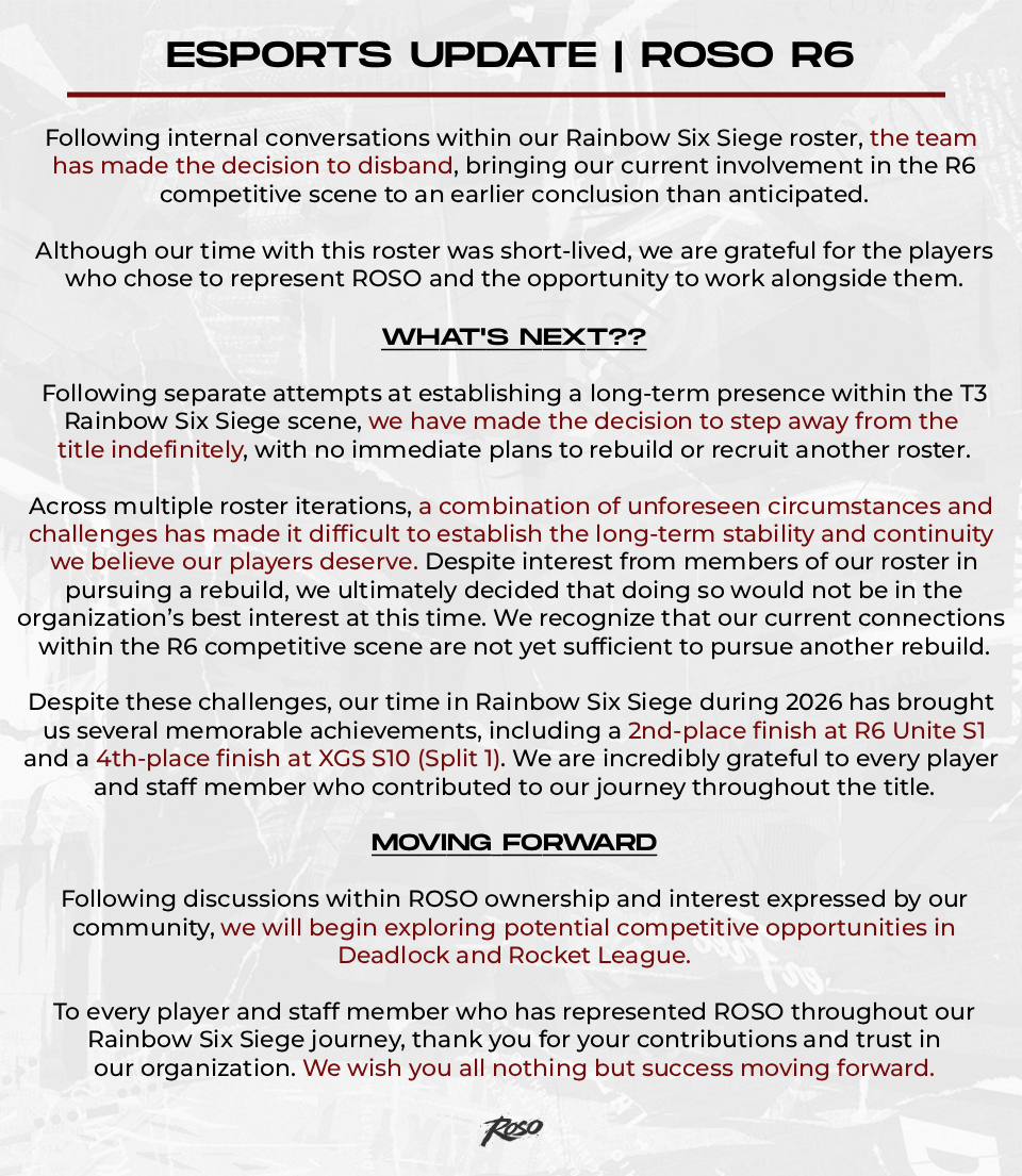 Image from ROSO’s post on 23 Oct 2026